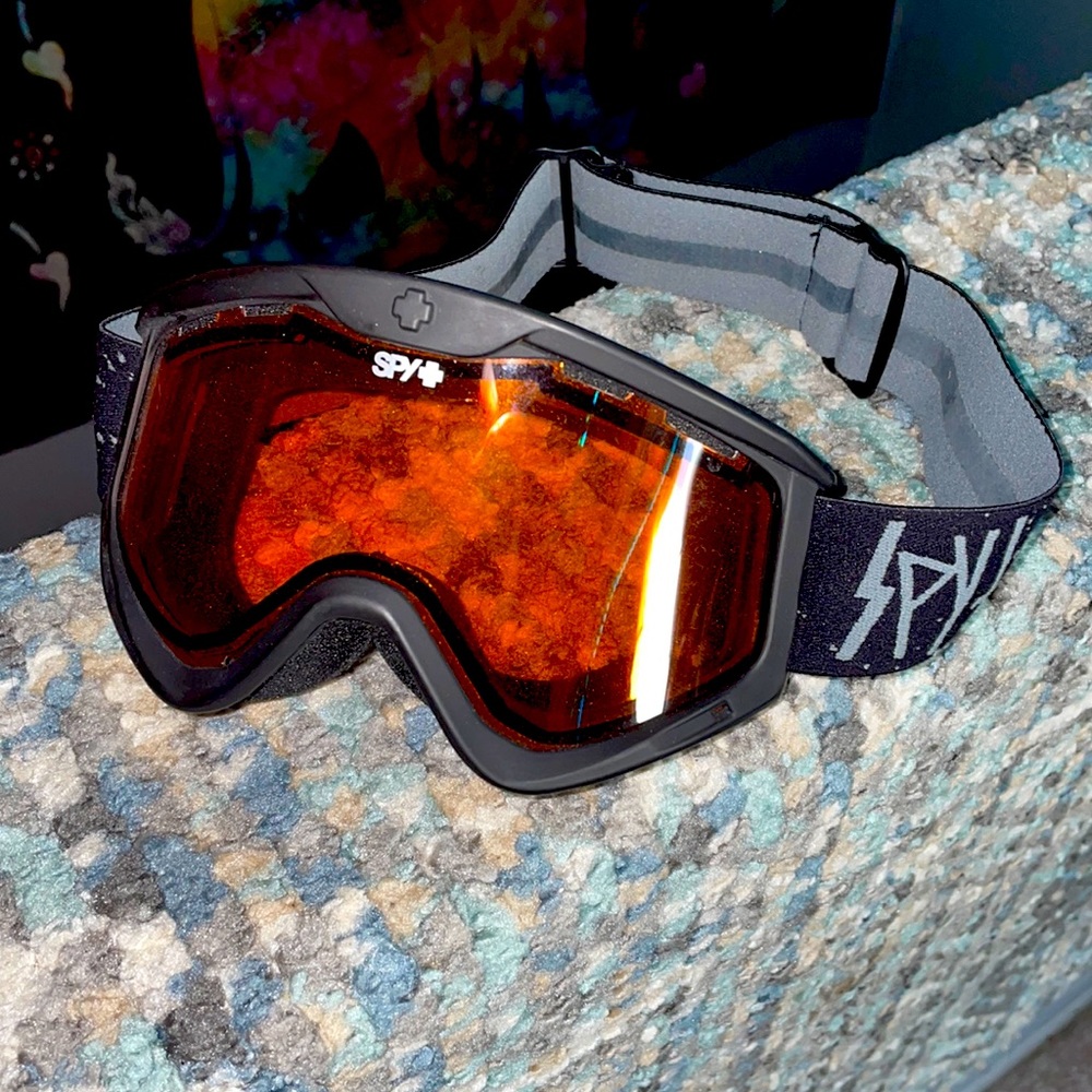 Spy plus ski/snowboard goggles black adjustable size